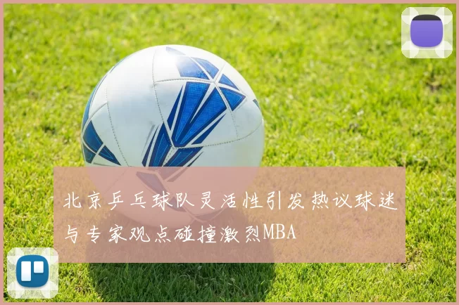 北京乒乓球队灵活性引发热议球迷与专家观点碰撞激烈MBA